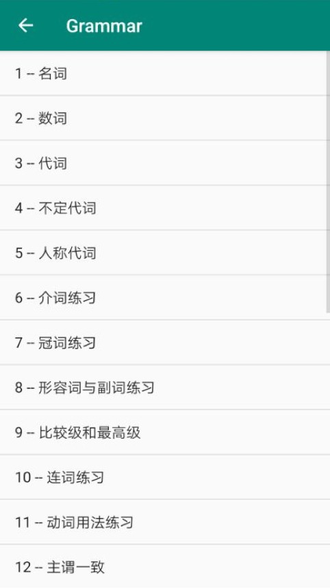 英語語法學(xué)習(xí)App軟件下載截圖3