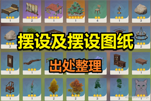 原神家具圖紙大全：家具擺設(shè)及圖紙獲取方法