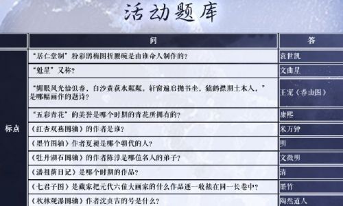 奇跡暖暖蘇州博物館第二期答題答案大全：蘇州博物館第二期學(xué)堂策問(wèn)答案匯總