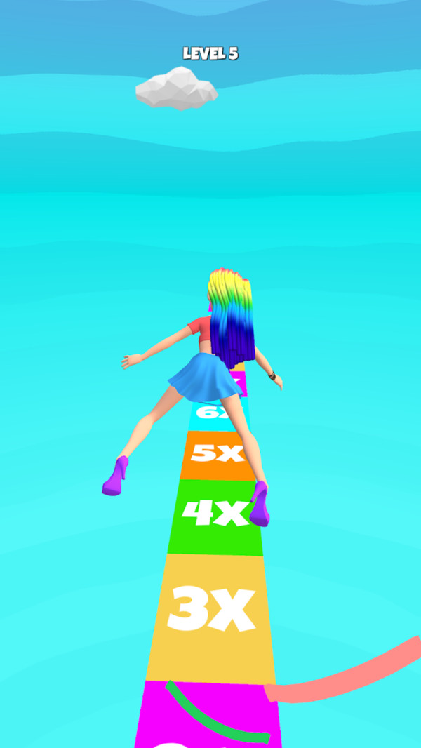 抖音長(zhǎng)發(fā)我最美3D版小游戲版截圖4