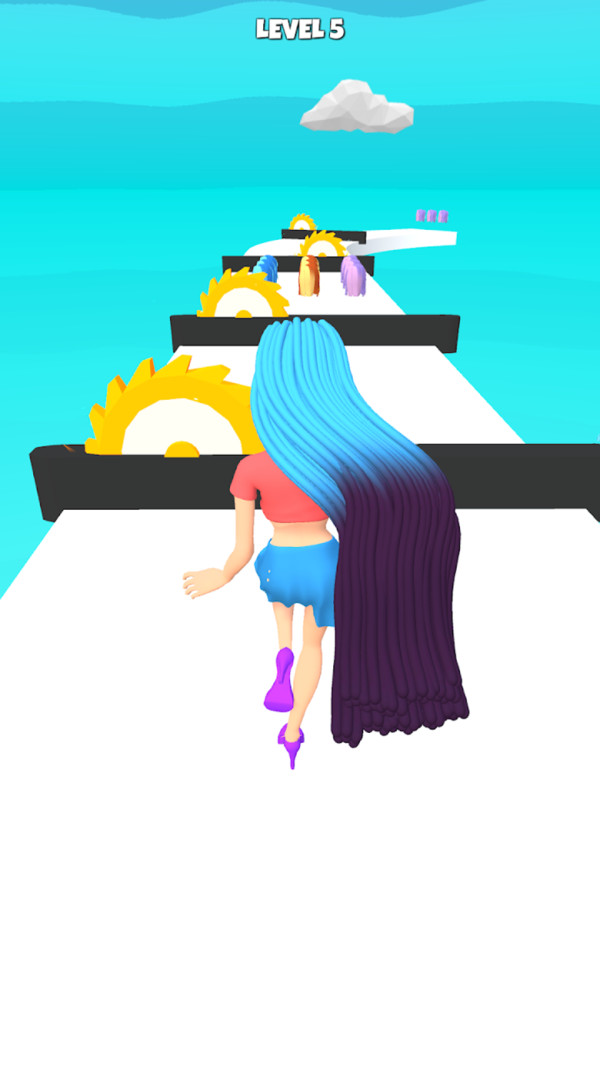 抖音長(zhǎng)發(fā)我最美3D版小游戲版截圖2