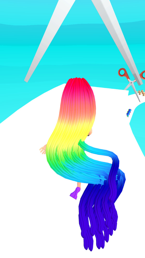 抖音長(zhǎng)發(fā)我最美3D版小游戲版截圖1