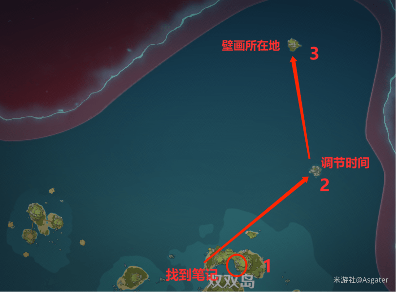 原神金蘋(píng)果群島壁畫(huà)位置在哪里？金蘋(píng)果群島壁畫(huà)解密攻略[多圖]圖片15