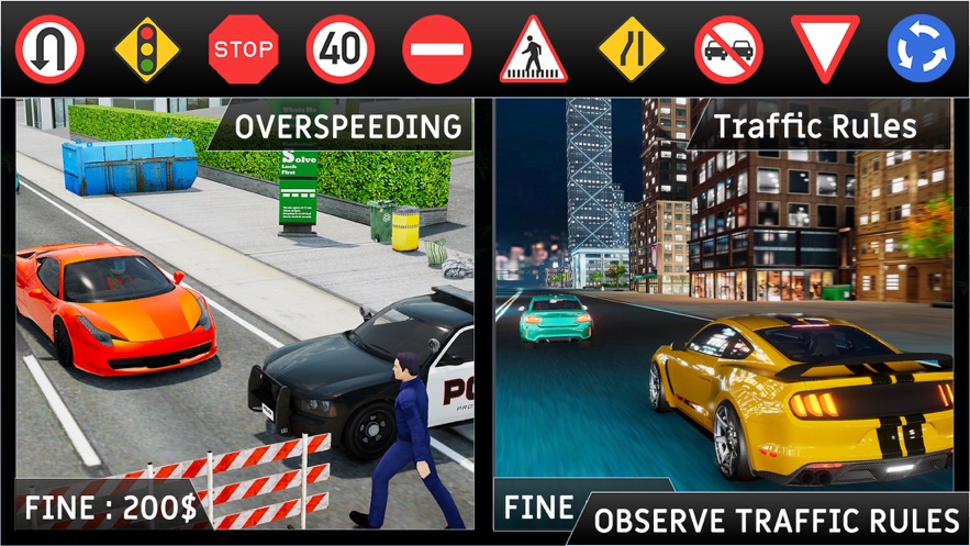 Real Car Driving School Games游戲中文版截圖3