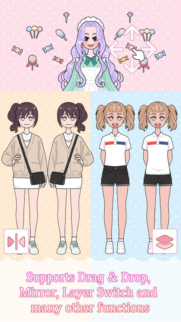 百合日記換裝游戲安卓版截圖3