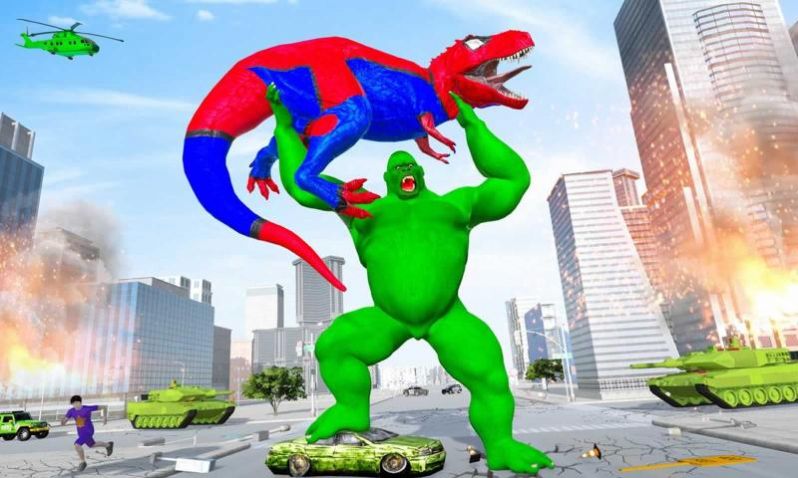 極限恐龍城市突破3D游戲中文版截圖2