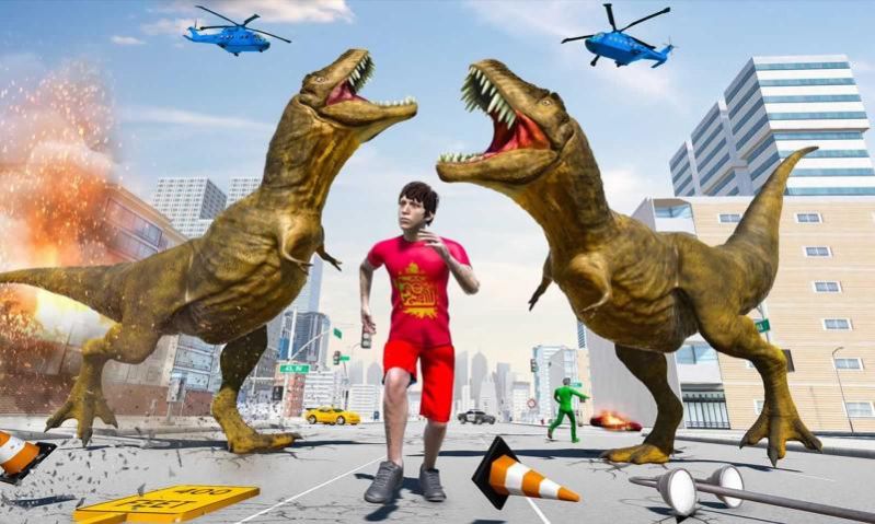 極限恐龍城市突破3D游戲中文版截圖3