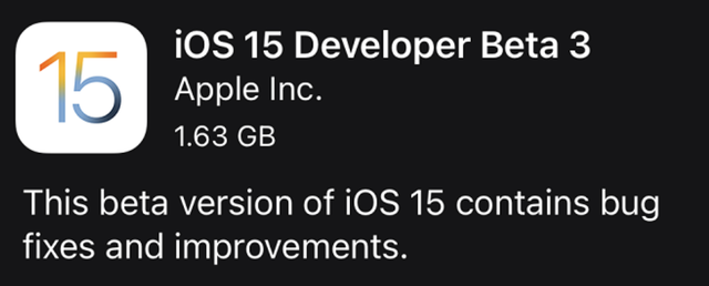 蘋果ios15 beta3公測(cè)版更新截圖3