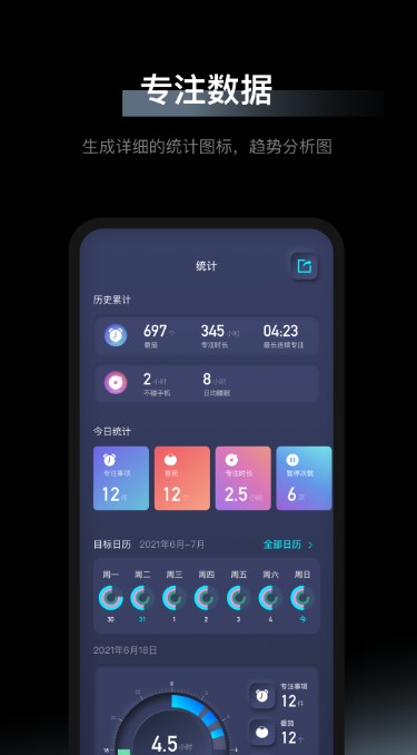 1Focus番茄鐘app安卓版截圖2