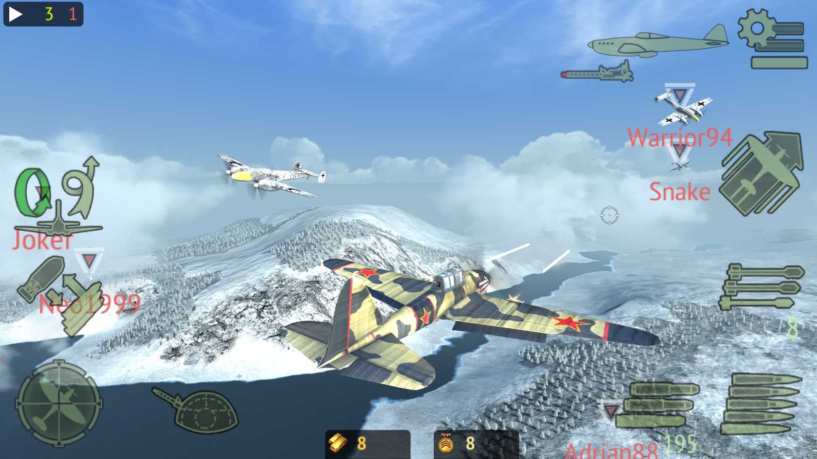 戰(zhàn)機(jī)二戰(zhàn)空中戰(zhàn)場1.9完整所有飛機(jī)最新版下載免費(fèi)金幣截圖1