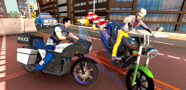 警察騎車追捕游戲安卓手機版截圖3