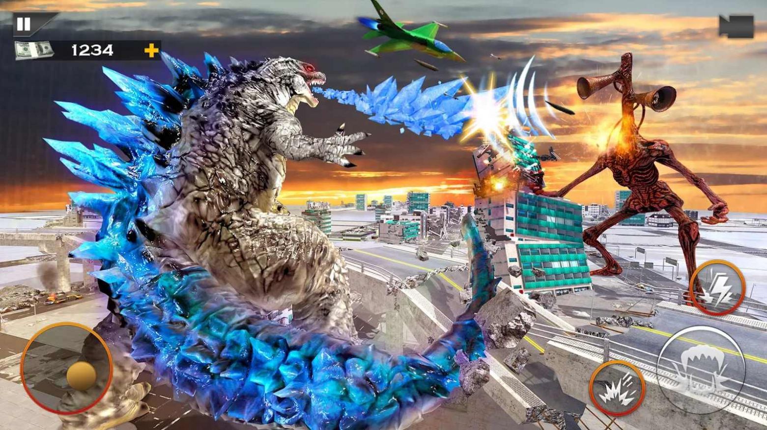 哥斯拉vs警笛頭游戲手機(jī)版安卓版截圖1