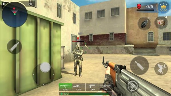 士兵突襲射擊游戲版截圖1