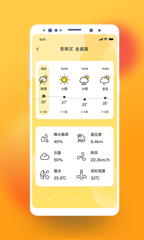 極簡桌面天氣預(yù)報APP版截圖1