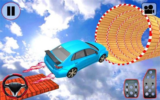 汽車特技坡道種族游戲最新安卓版截圖4
