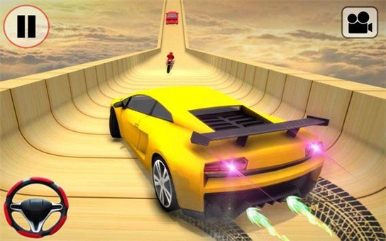 汽車特技坡道種族游戲最新安卓版截圖1