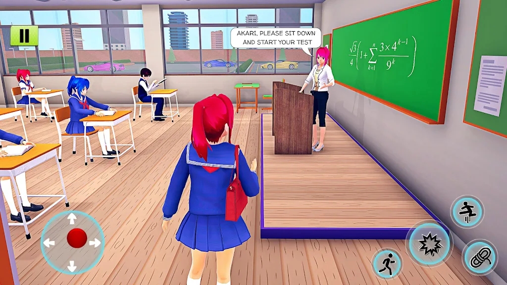動漫高中女生模擬器3D游戲中文手機版截圖2