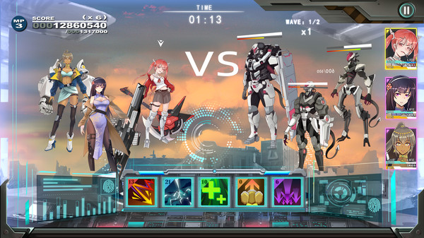 美少女vs機(jī)甲游戲版截圖1