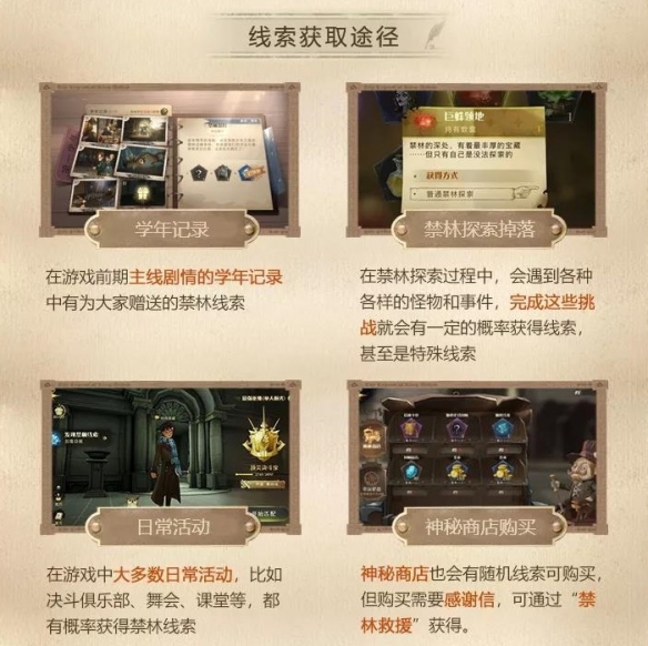 哈利波特魔法覺(jué)醒禁林線(xiàn)索怎么得？禁林線(xiàn)索獲取途徑匯總