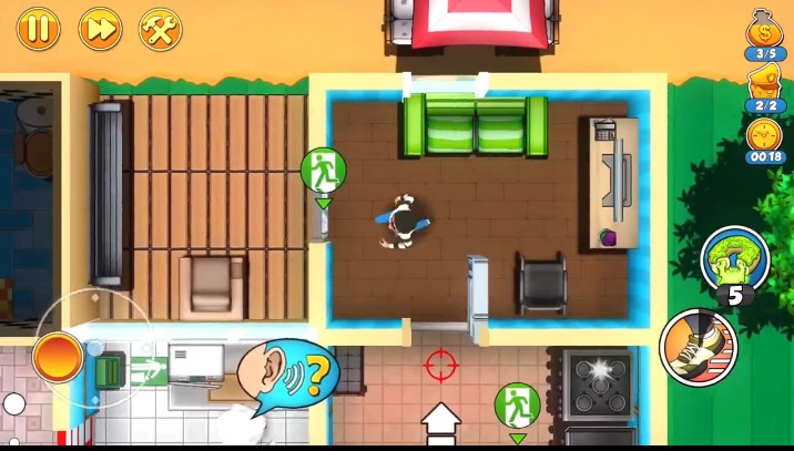 Robbery Bob2免費(fèi)金幣道具漢化中文版下載（神偷鮑勃2）截圖5