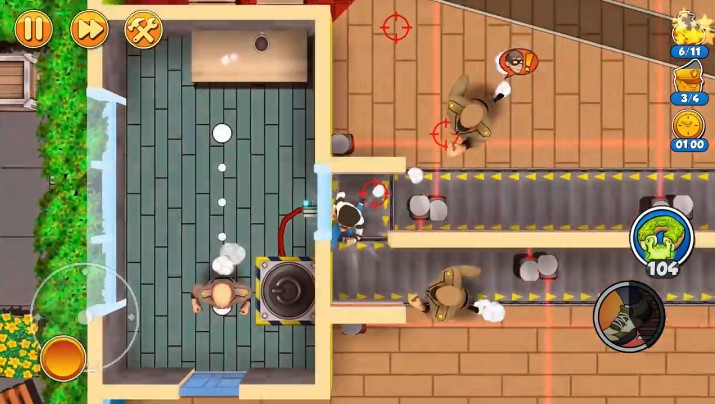 Robbery Bob2免費(fèi)金幣道具漢化中文版下載（神偷鮑勃2）截圖3