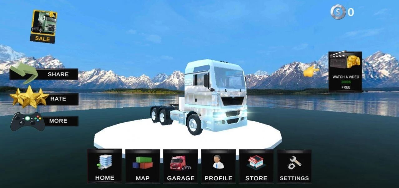 世界卡車模擬器2危險道路游戲手機(jī)版截圖1