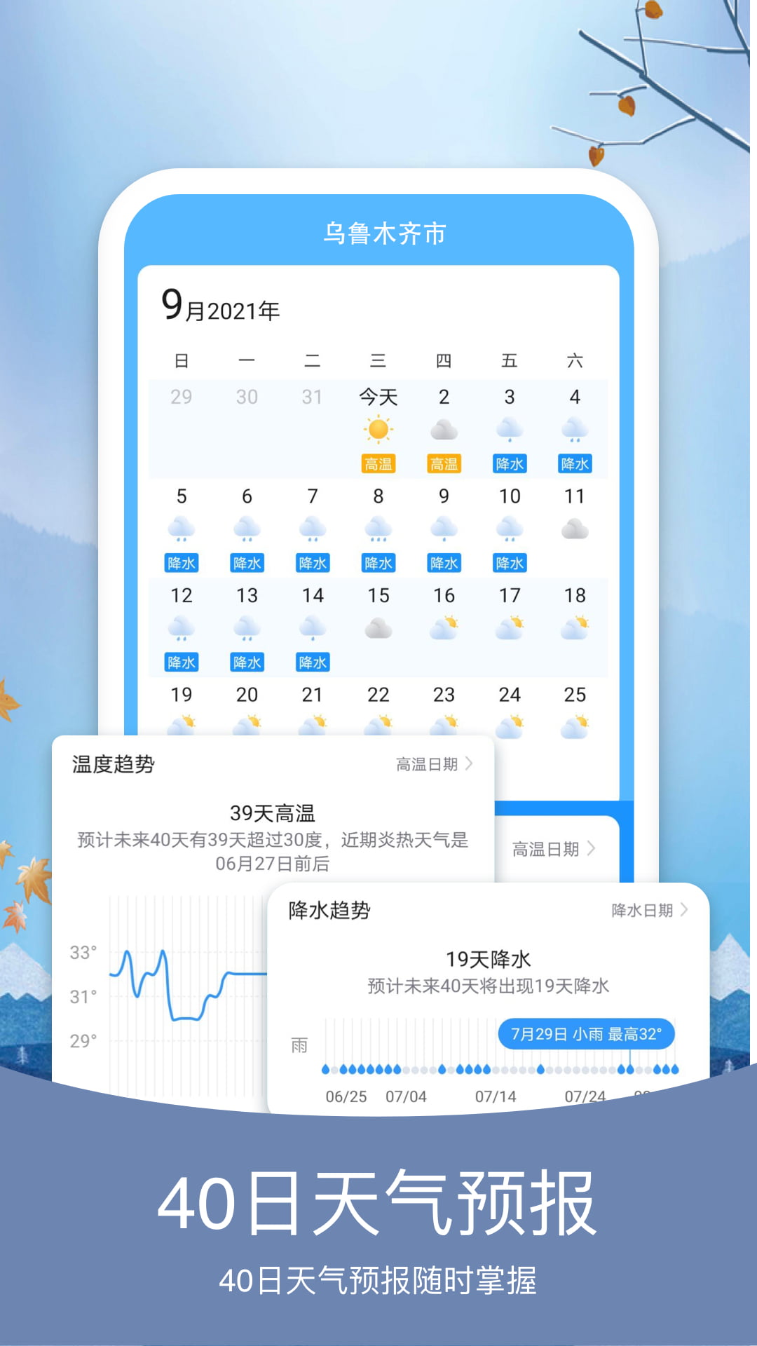 橘子天氣預(yù)報(bào)app手機(jī)版截圖2