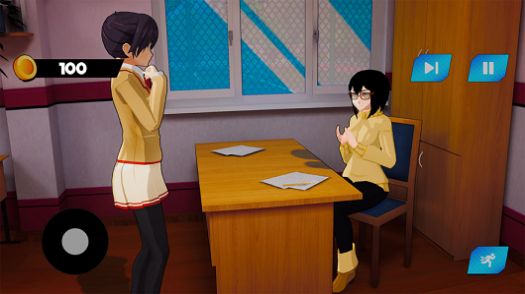 櫻花女學(xué)生生活3D游戲最新版中文截圖1