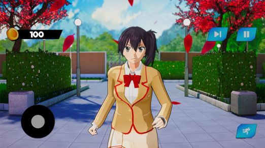 櫻花女學(xué)生生活3D游戲最新版中文截圖4