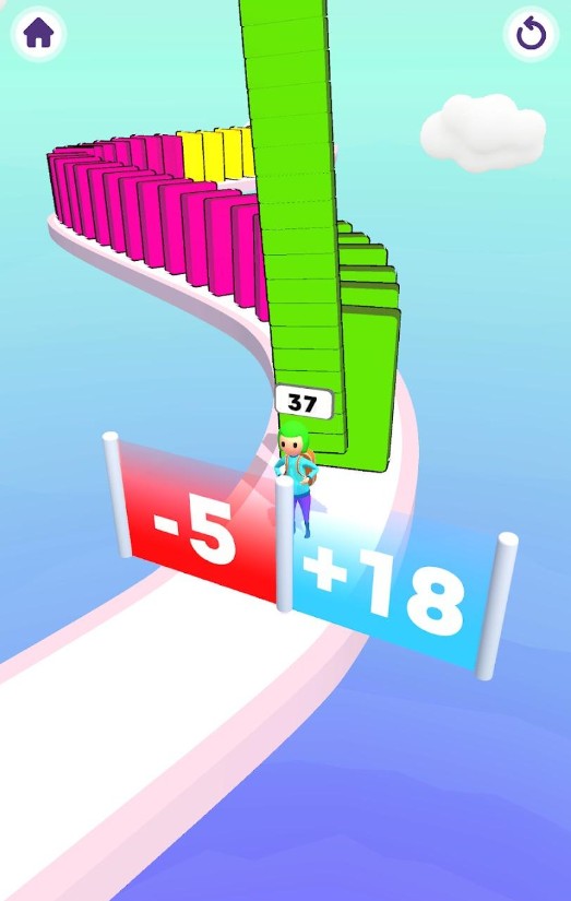 多米諾骨擺放跑游戲中文版（Domino String）截圖4