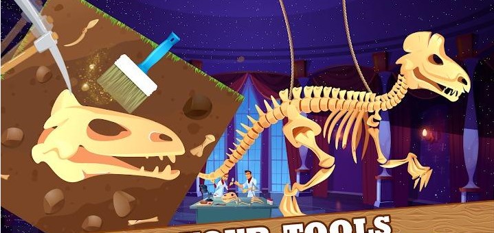 兒童挖掘恐龍游戲中文版（Dig Dinosaur Games for Kids）截圖4