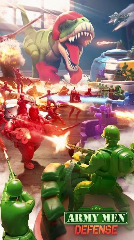 玩具軍人防御合并游戲安卓版（Toy Army Men Defense）截圖2