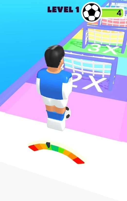 桌上足球障礙跑游戲中文版（Table Football Run）截圖4