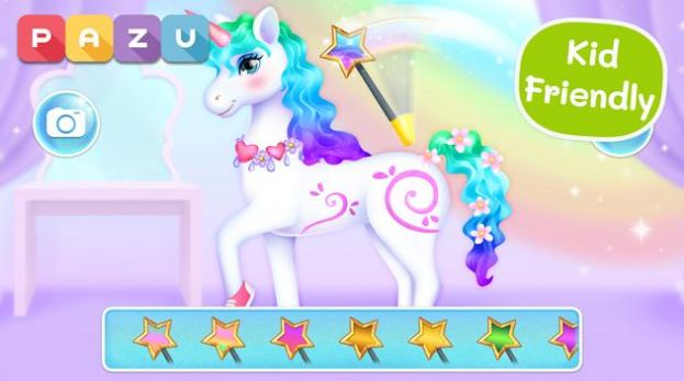 我的獨(dú)角獸為孩子們裝扮游戲安卓版（My Unicorn）截圖2