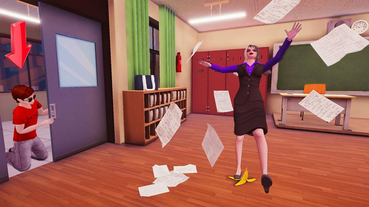 动漫惊悚学校教师3D游戏版（Anime Scary School Teacher 3D）截图3: