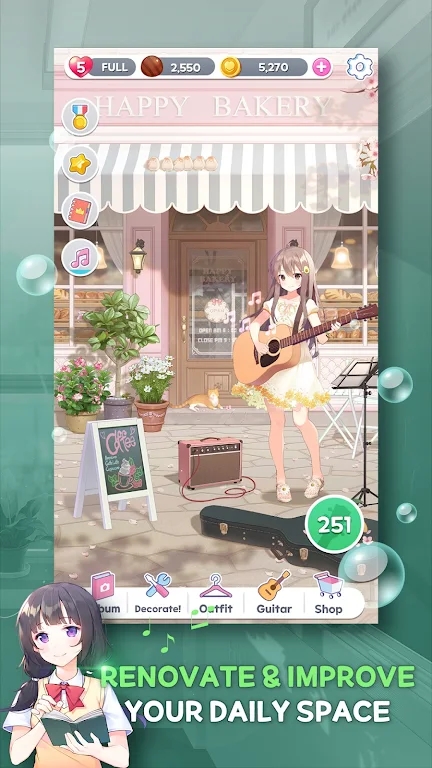 吉他女孩比賽3游戲版（GuitarGirlMatch3）截圖3