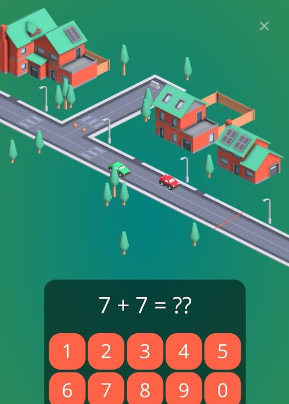 兒童數(shù)學(xué)競(jìng)賽游戲中文版（Math Race）截圖1