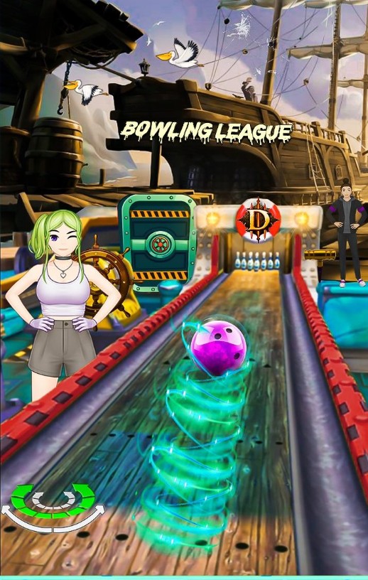 3D保齡球手腕擊球游戲中文版（Bowling Pin Bowl Strike 3D）截圖1
