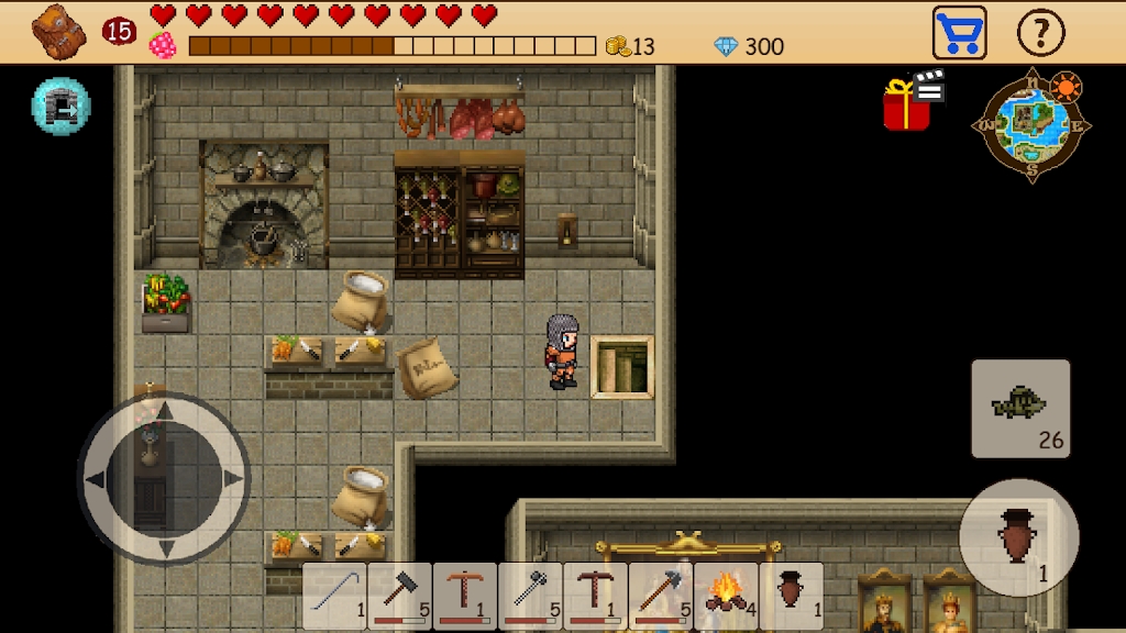 Open World像素生存RPG游戲版截圖1