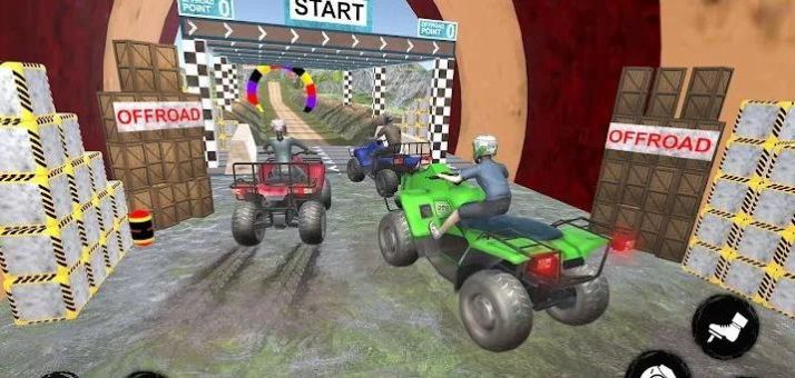 山地四輪摩托車賽游戲中文版（Mountain Quad Bike Racing）截圖2