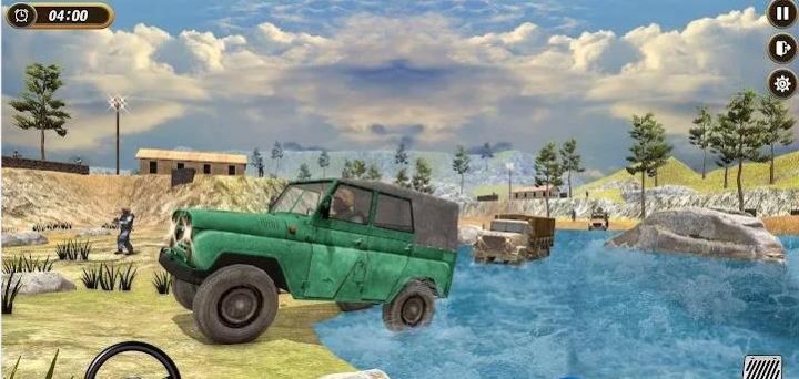 陸軍戰(zhàn)爭吉普車游戲版（Army War Jeep Simulator）截圖2