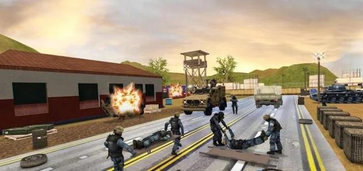 陸軍戰(zhàn)爭吉普車游戲版（Army War Jeep Simulator）截圖1