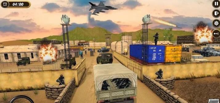 陸軍戰(zhàn)爭吉普車游戲版（Army War Jeep Simulator）截圖3