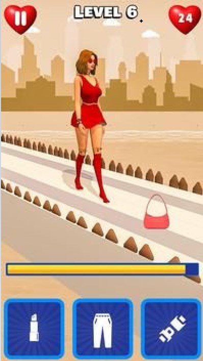 走秀美女時尚賽跑3D游戲安卓版下載（Catwalk Beauty Race 3D）截圖1
