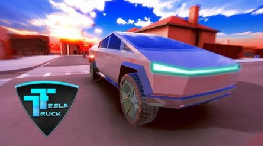 特斯拉賽博貨車自動(dòng)駕駛游戲手機(jī)版（Tesla CyberTruck Self Driving）截圖1