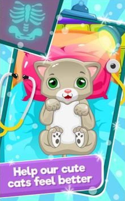 小貓醫(yī)生寵物獸醫(yī)游戲版（Little Cat Doctor Pet Vet Game）截圖2