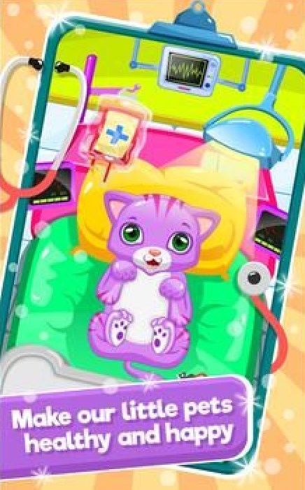 小貓醫(yī)生寵物獸醫(yī)游戲版（Little Cat Doctor Pet Vet Game）截圖1