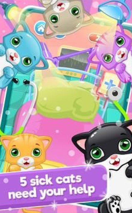 小貓醫(yī)生寵物獸醫(yī)游戲版（Little Cat Doctor Pet Vet Game）截圖3
