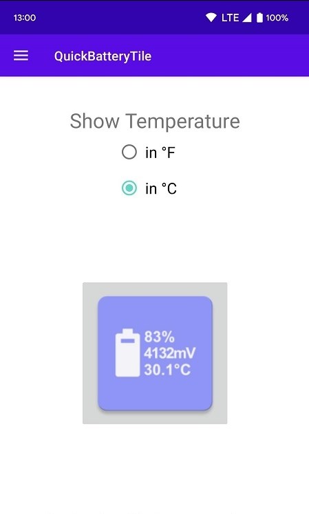 QuickBatteryTile电池磁贴APP安卓版截图1: