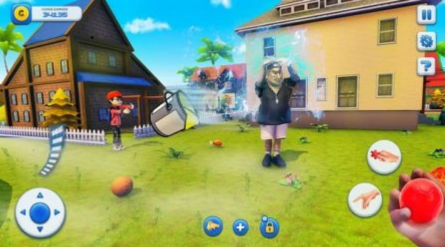 憤怒的鄰居家淘汰模式游戲下載最新版（Angry Neighbor House Knockout Mod）截圖4